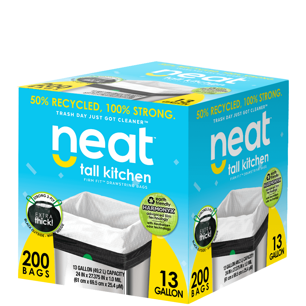 Neat tall kitchen bag box 200 count